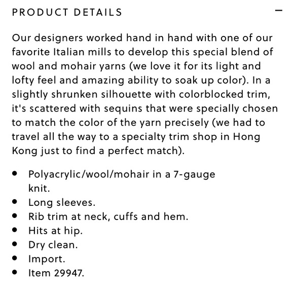 J. Crew red & blue sequin sweater - Picture 6 of 6